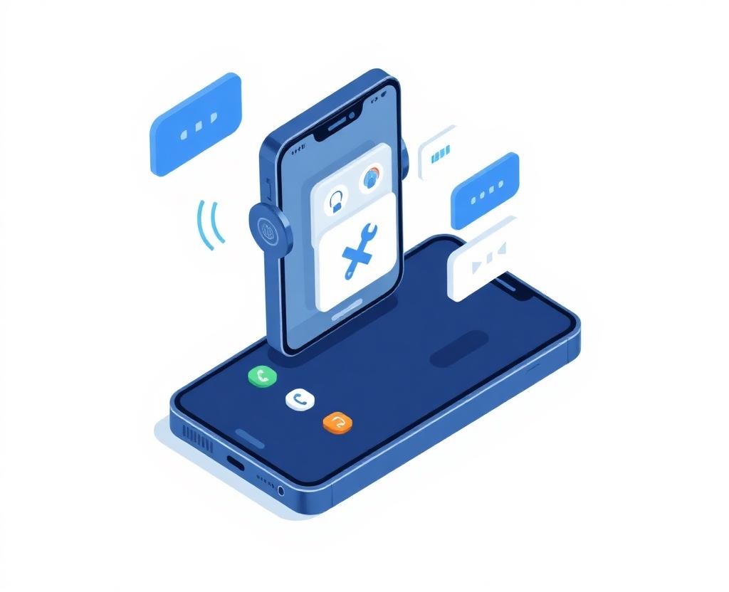 AI receptionist answering calls and capturing leads on a phone
